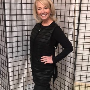 Etcetera leather vest